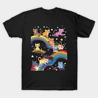 Cat Rainbow Dreamcatcher T-Shirt